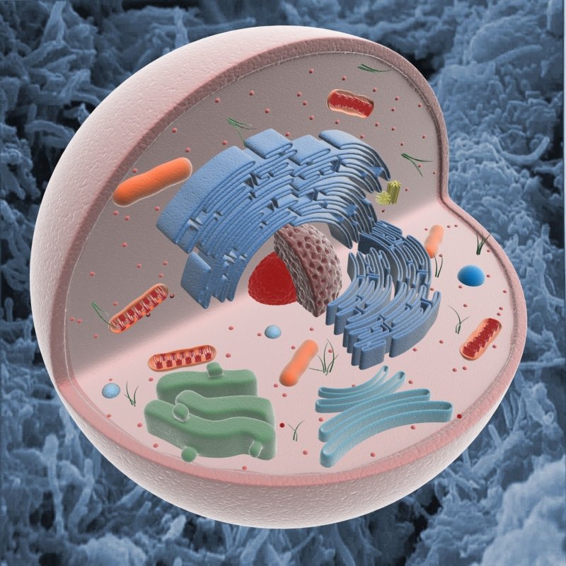 animal cell structure 3D Model in Anatomy 3DExport