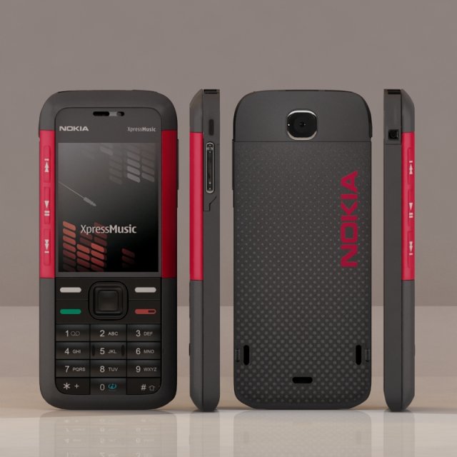 nokia 5310 3Dモデル .c4d .max .obj .3ds .fbx .stl .blend 