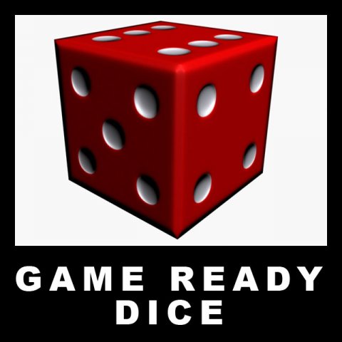 game ready dice 3D Model .c4d .max .obj .3ds .fbx .stl .blend 