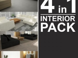 interior pack 4 in 1 Model 3D
