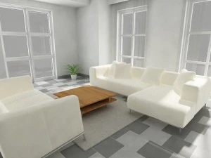 interior pack 4 in 1 3D Model