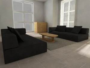 interior pack 4 in 1 3D Model