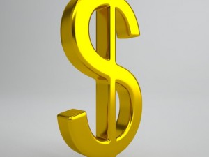 dollar sign 3D 模型