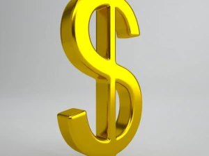 dollar sign 3D Model
