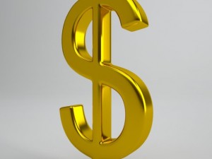dollar sign 3D 模型