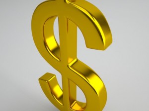 dollar sign 3D 模型