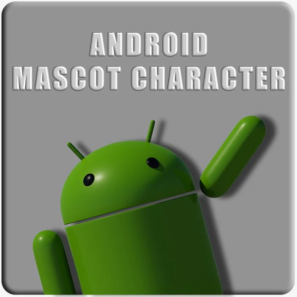 android mascot 3D Model .c4d .max .obj .3ds .fbx .stl .blend 