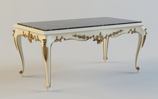 classic table 3D 모델 .c4d .max .obj .3ds .fbx .stl .blend 
