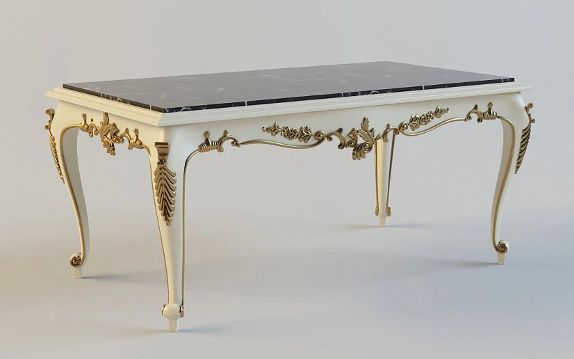 classic table 3D Model .c4d .max .obj .3ds .fbx .stl .blend 