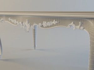 classic table 3D 모델