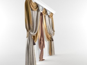 classical curtain 3D Model