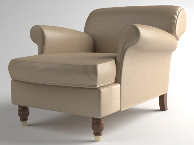 armchair baxter Model 3D .c4d .max .obj .3ds .fbx .stl .blend 