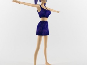 Girl anime 3D 모델