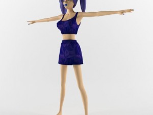 Girl anime 3D 모델