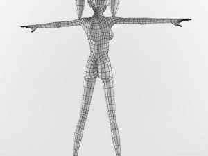 Girl anime 3D 모델