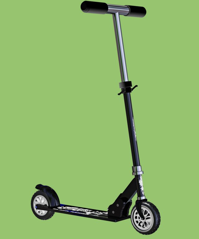 scooter 3D Model .c4d .max .obj .3ds .fbx .stl .blend 