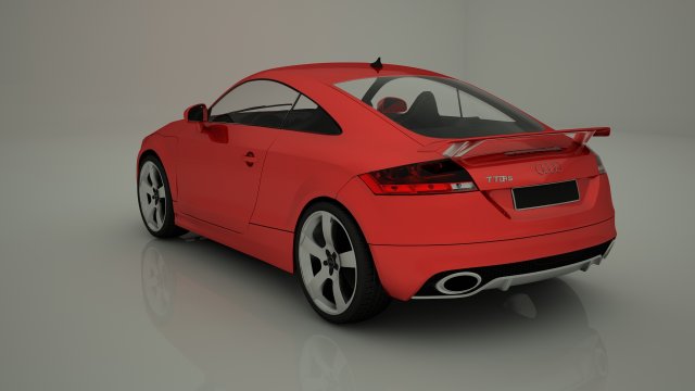 audi ttrs 3D Model .c4d .max .obj .3ds .fbx .stl .blend 