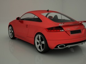 audi ttrs Modelo 3D
