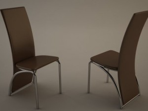 chair1 brown Modelo 3D