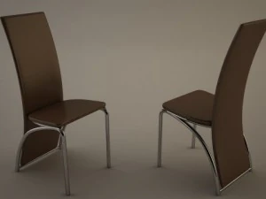 sandalye1 kahverengi 3D Model