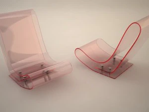 lcp kartell czerwony Model 3D