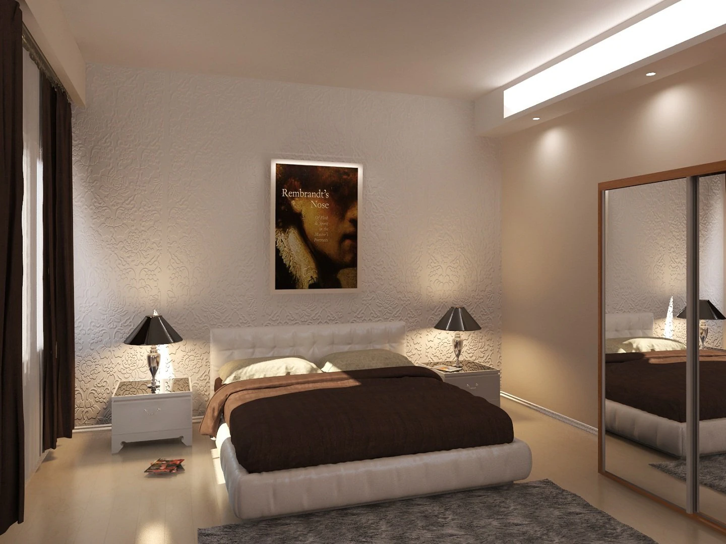 bedroom 3D Model .c4d .max .obj .3ds .fbx .stl .blend 