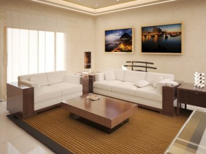 living room Modelo 3D