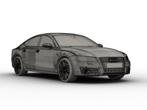 audi a7 sportback 2011 3D Модель