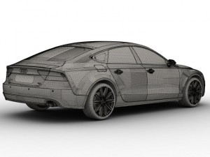 audi a7 sportback 2011 3D Модель
