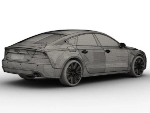 audi a7 sportback 2011 3D Model