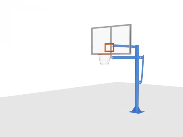 portable basketball net Modelo 3D .c4d .max .obj .3ds .fbx .stl .blend 
