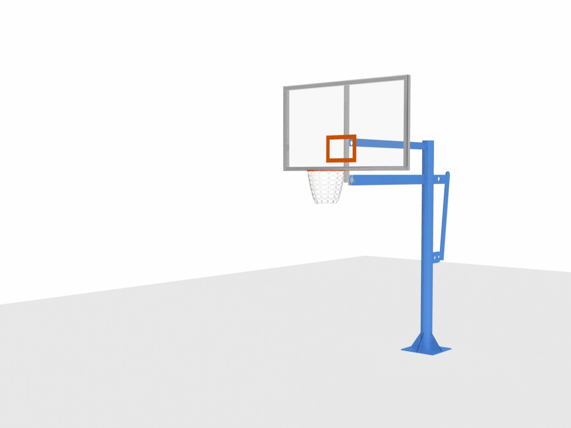 portable basketball net 3D Model .c4d .max .obj .3ds .fbx .stl .blend 