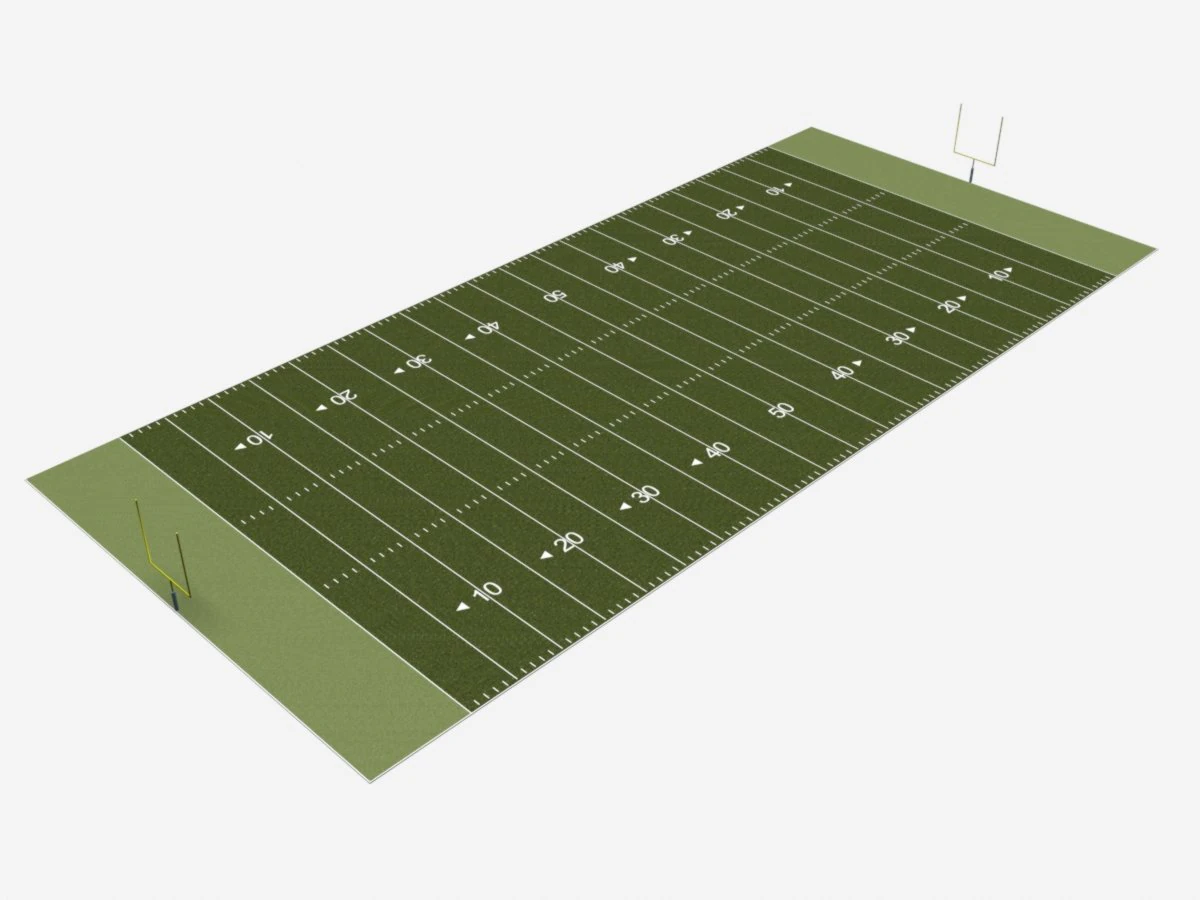 football field 3D Model .c4d .max .obj .3ds .fbx .stl .blend 