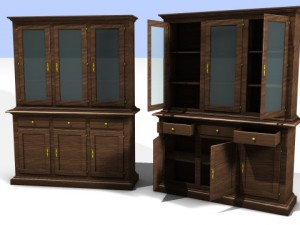 italian style cupboard Modelo 3D