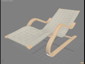 alvar aalto lounge chair 3D Модель