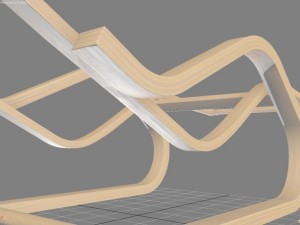 alvar aalto lounge chair 3D Модель