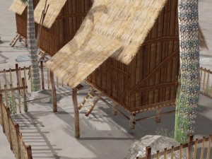 fantasy villege huts 3D Model