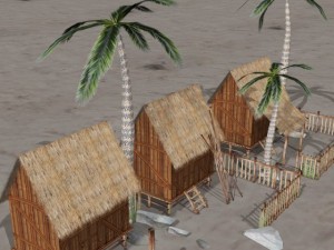 fantasy villege huts 3D Model