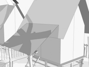 fantasy villege huts 3D Model