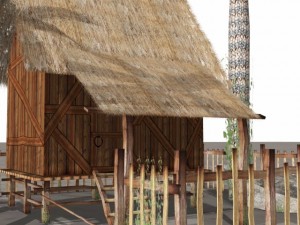 fantasy villege huts 3D Model