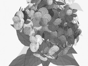 flower ajisai 3D 模型