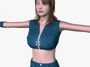 sexy girl aaisha 3D Model