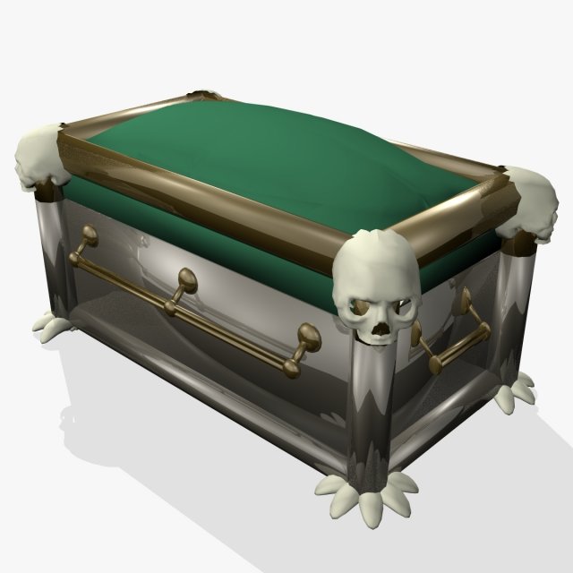 fantasy casket 3D Model .c4d .max .obj .3ds .fbx .stl .blend 