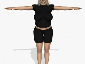 セクシーな女性チャンパ 3Dモデル