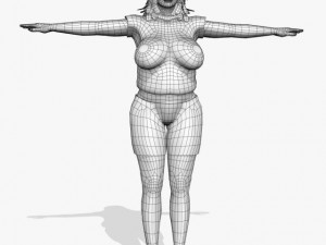 sexy female champa 3Dモデル