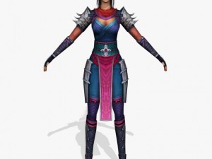 fantasy game charactor chandrika 3D Model