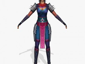 Fantasy-Spielfigur Chandrika 3D Modell