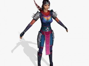 fantasy game charactor chandrika 3D Model