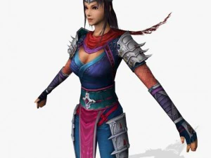 fantasy game charactor chandrika 3D Model