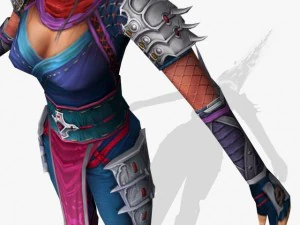 fantasy game charactor chandrika 3D Model
